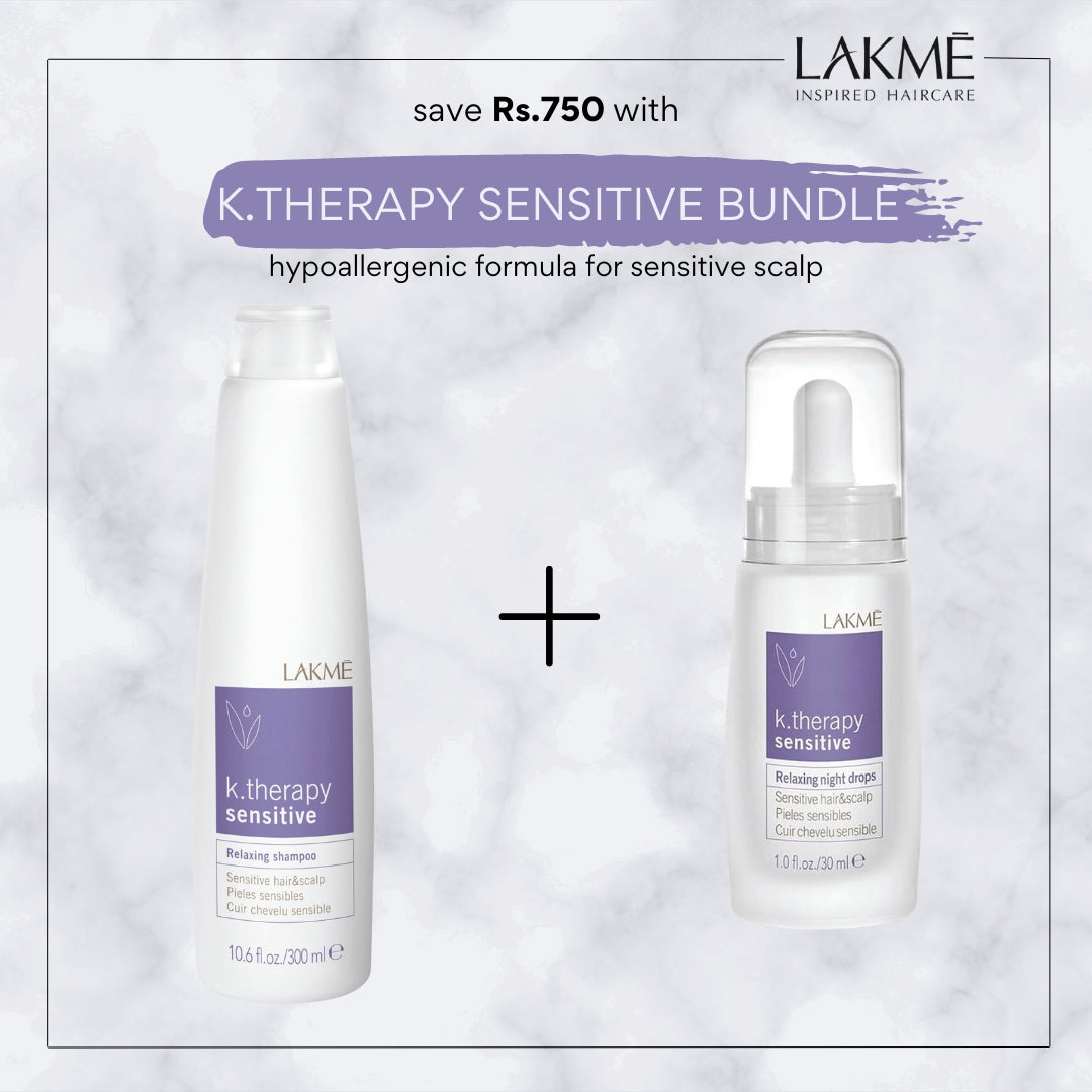 LAKME - K. Therapy Sensitive Bundle ( Shampoo + Night Drops)